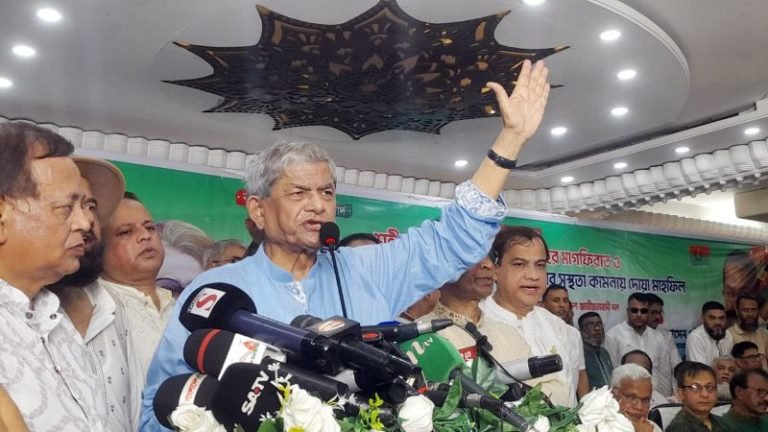 নির্বাচনে যত দেরি হবে, দেশ তত পিছিয়ে যাবে : সিলেটে মির্জা ফখরুল