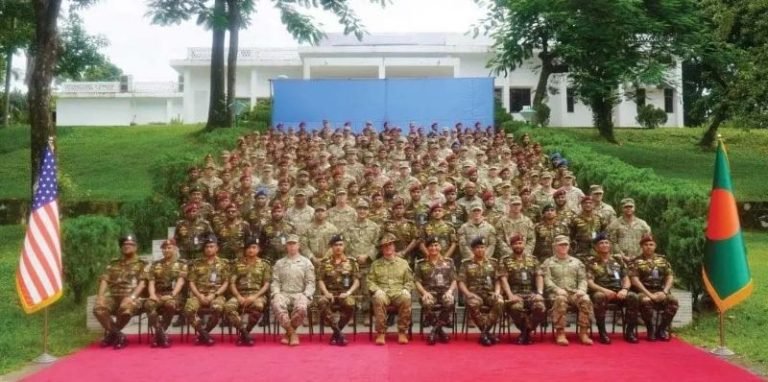 জালালাবাদ সেনানিবাসে যুক্তরাষ্ট্র ও বাংলাদেশ সেনাবাহিনীর যৌথ মহড়া শুরু