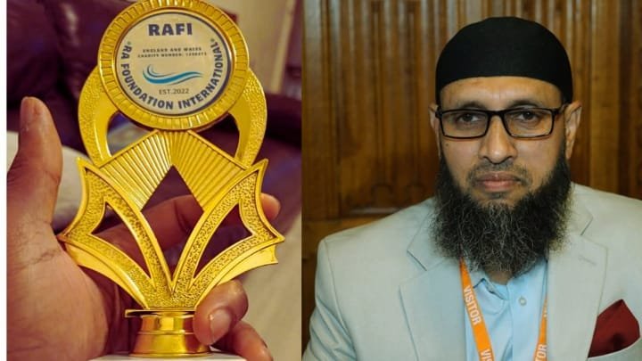 ব্রিটিশ পার্লামেন্টে জকিগঞ্জের আবুল হোসাইনের সম্মাননা অর্জন