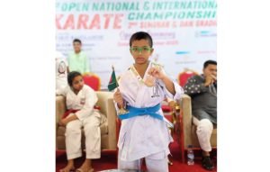 সুনামগঞ্জের ছেলে নিগম জিতলো স্বর্ণপদক