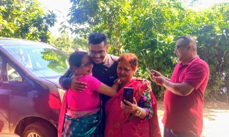 শ্রীমঙ্গলে পৈতৃক ভিটায় জাতীয় দলের ফুটবলার শমিত শোম