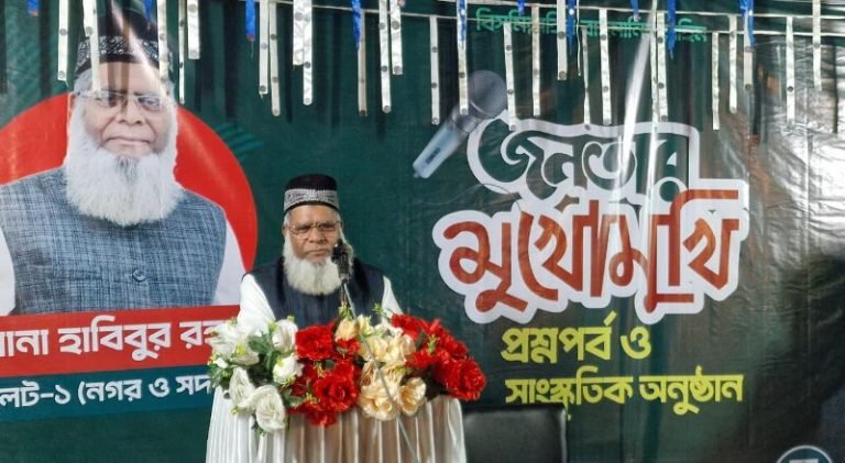 <span style='color:#000;font-size:18px;'>নগরীর ৭নং ওয়ার্ডে জনতার মুখোমুখি প্রশ্নপর্ব</span><br/> নির্বাচিত হলে সিলেটের যুবক-যুবতীদের কর্মসংস্থান সৃষ্টির বিষয়টিকে গুরুত্ব দিবো- মাওলানা হাবিবুর রহমান