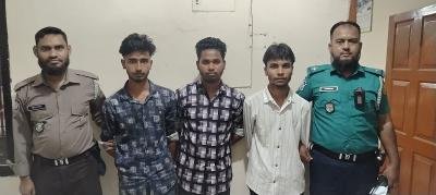 সাগরদিঘীরপাড় ওয়াকওয়েতে ছিনতাই চেষ্টা ॥ ৩ যুবক আটক