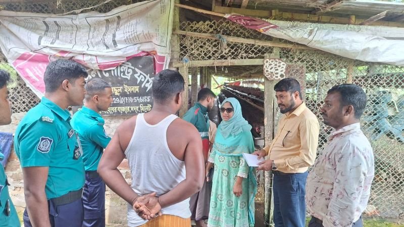 <span style='color:#000;font-size:18px;'>সিলেট পরিবেশ অধিদপ্তর বনাম সদরের ইউএনও</span><br/> সাহেববাজার এলাকায় অবৈধ পোল্ট্রি খামারের বিদ্যুৎ সংযোগ নিয়ে মুখোমুখি দুই প্রশাসন, ক্ষুব্ধ এলাকাবাসী