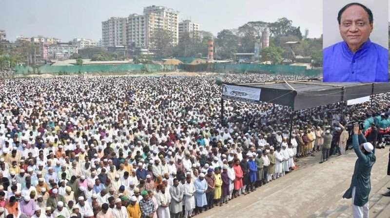 বিএনপির ভাইস চেয়ারম্যান আবদুল্লাহ আল নোমানের জানাজায় মানুষের ঢল