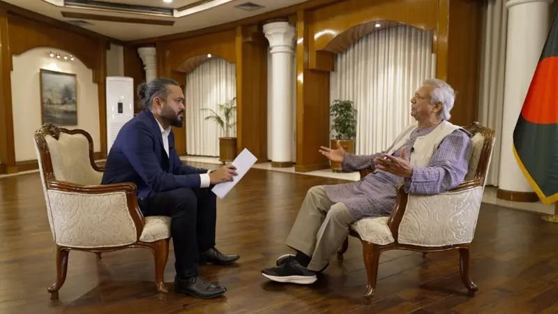 <span style='color:#000;font-size:18px;'>বিবিসির সঙ্গে সাক্ষাৎকারে প্রধান উপদেষ্টা ড. মুহাম্মদ ইউনূস</span><br/> একটি পলাতক দল দেশকে অস্থিতিশীল করতে চায়