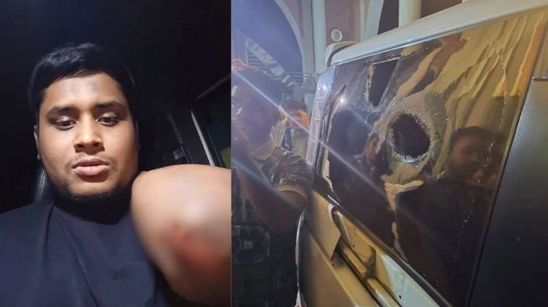 গাজীপুরে হাসনাত আব্দুল্লাহর গাড়িতে হামলা