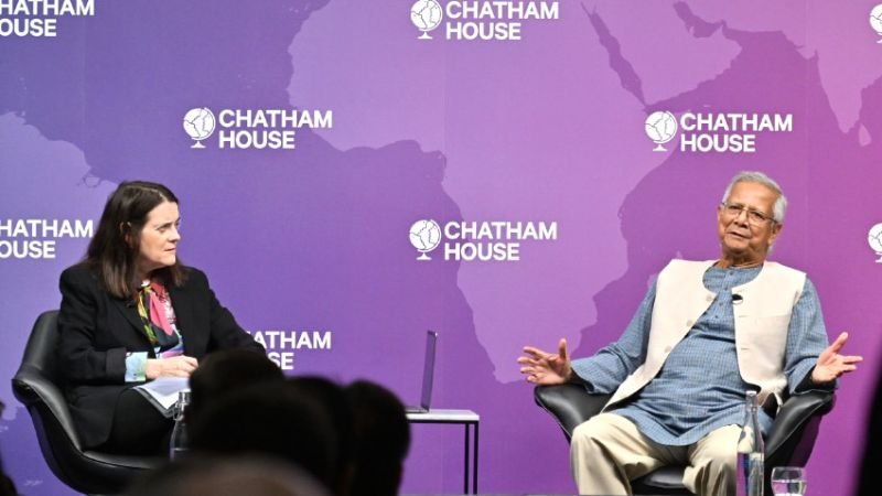 <span style='color:#000;font-size:18px;'>লন্ডনের চ্যাথাম হাউজে ‘এক নীতি সংলাপে’ প্রধান উপদেষ্টা</span><br/> পরবর্তী নির্বাচিত সরকারের অংশ হওয়ার কোনো ইচ্ছে নেই