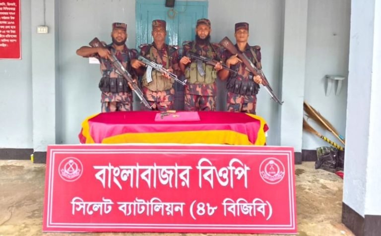 সুনামগঞ্জে বিদেশী রিভলবার উদ্ধার