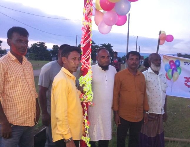 অনুমতি ছাড়াই সুনামগঞ্জে বাণিজ্য মেলার ভিত্তিপ্রস্তর