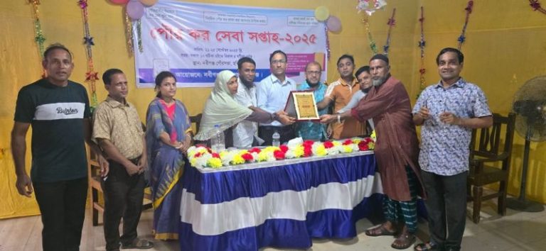 নবীগঞ্জ পৌরসভায় ‘পৌরকর সেবা সপ্তাহ-২০২৫’ উদ্বোধন