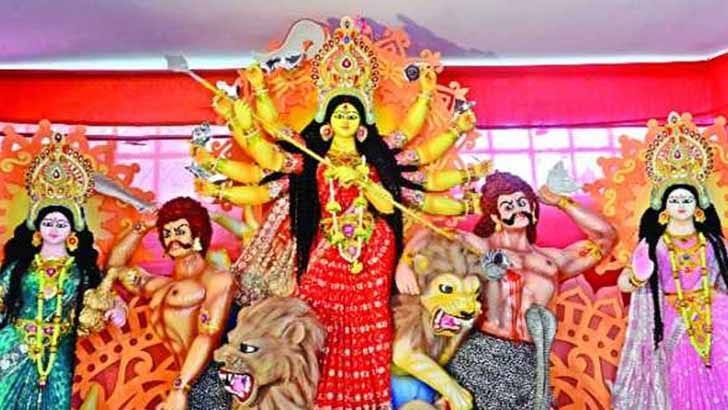 ষষ্ঠীপূজার মধ্য দিয়ে নবীগঞ্জে শারদীয় দুর্গোৎসবের সূচনা
