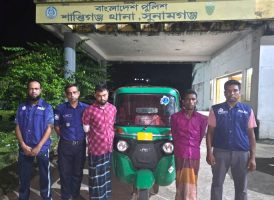 শান্তিগঞ্জ থেকে চুরি হওয়া সিএনজি নেত্রকোনায় উদ্ধার,  গ্রেফতার- ২