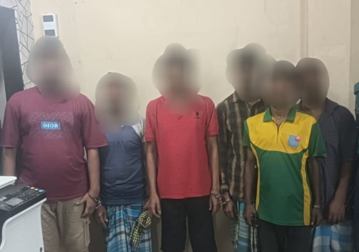 সিলেটে ৬ জুয়াড়ি আটক