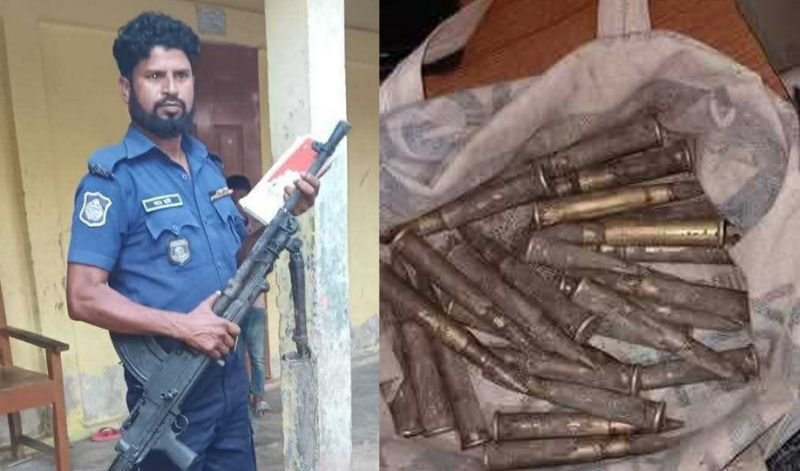 জৈন্তাপুরে নদী থেকে পরিত্যক্ত রাইফেল, একটি ম্যাগজিন ও ২৫ রাউন্ড গুলি উদ্ধার