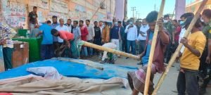 দিরাইয়ে অবৈধ স্থাপনা উচ্ছেদ অভিযান