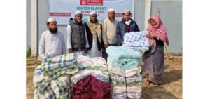 সিলেটে আন-নাসার ফাউন্ডেশনের উদ্যোগে শীতার্তদের মধ্যে কম্বল বিতরণ