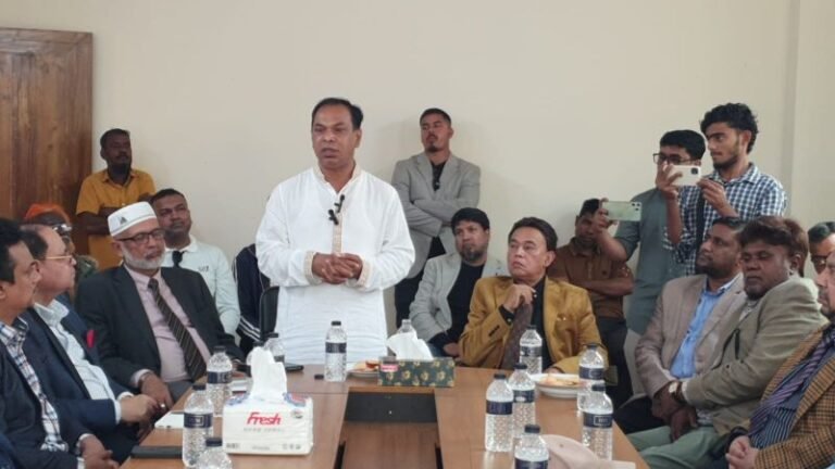 <span style='color:#000;font-size:18px;'>জগন্নাথপুরে ব্রিটিশ বাংলা এডুকেশন ট্রাস্টের মতবিনিময়</span><br/> নির্বাচিত হলে জগন্নাথপুর ও শান্তিগঞ্জের উন্নয়ন করব : কয়ছর এম আহমেদ