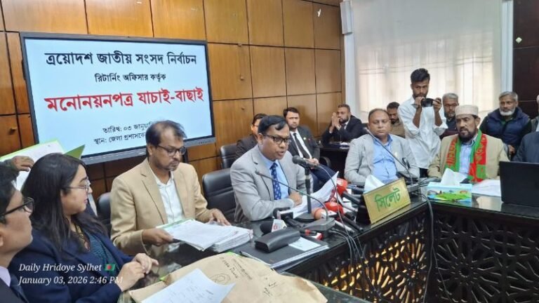 সিলেটে ইলিয়াসপুত্র আবরার সহ ৭ জনের মনোনয়ন বাতিল, স্থগিত ৫ জনের