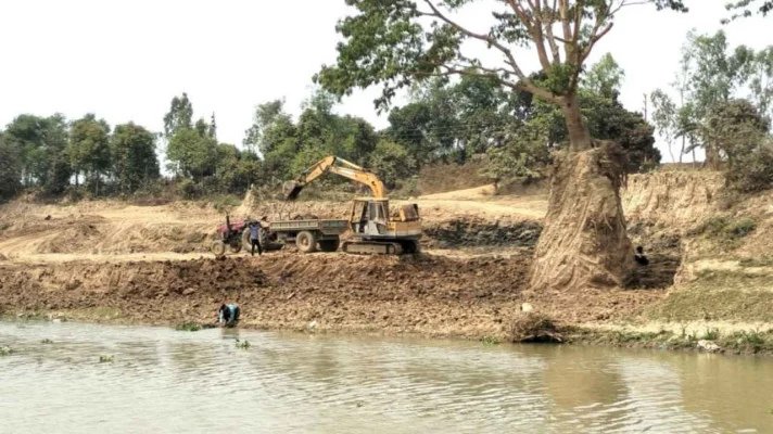 গোয়াইনঘাটে বালু উত্তোলনকালে পেলোডার চাপায় শ্রমিকের মৃত্যু