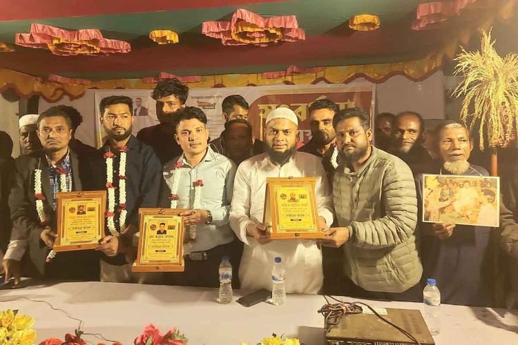 বিদেশ প্রত্যাবর্তন উপলক্ষে বালাগঞ্জে প্রবাসী নেতৃবৃন্দকে বিএনপির বিদায় সংবর্ধনা