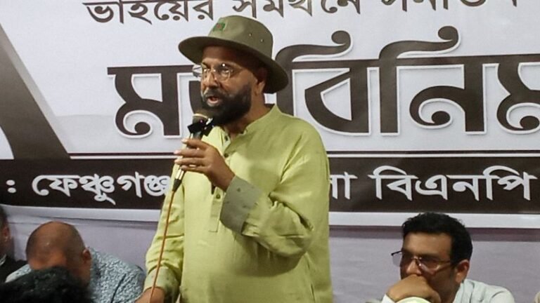 <span style='color:#000;font-size:18px;'>ফেঞ্চুগঞ্জে সনাতন ধর্মাবলম্বীদের সঙ্গে মতবিনিময়</span><br/> বিএনপি কখনো ধর্মকে রাজনৈতিক ব্যবসার হাতিয়ার হিসেবে ব্যবহার করেনি- এম এ মালিক