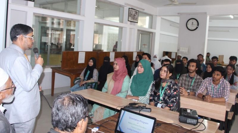 <span style='color:#000;font-size:18px;'>লিডিং ইউনিভার্সিটিতে লাইব্রেরি ওরিয়েন্টেশন প্রোগ্রাম</span><br/> জ্ঞানার্জনে লাইব্রেরির সাথে সেতুবন্ধন তৈরি করতে হবে -উপাচার্য প্রফেসর ড. মোহাম্মদ তাজ উদ্দিন