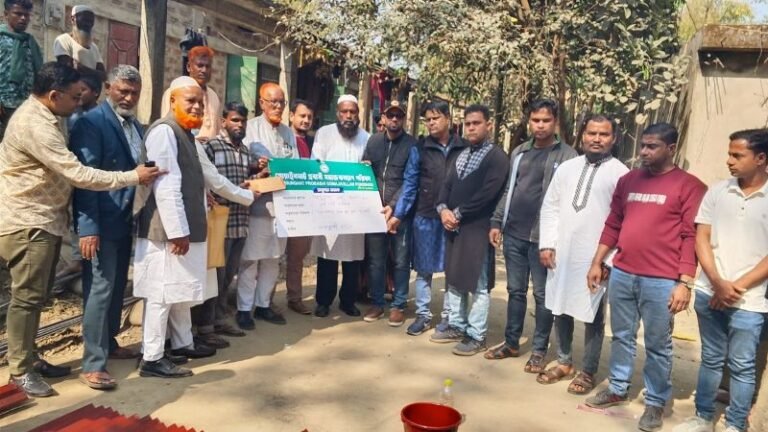 অগ্নিকাণ্ডে ক্ষতিগ্রস্থদের মাঝে ‎গোয়াইনঘাট প্রবাসী সমাজকল্যাণ পরিষদের অনুদান প্রদান