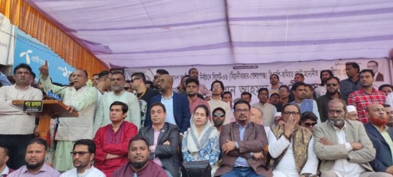 <span style='color:#000;font-size:18px;'>বিয়ানীবাজারে এমরান চৌধুরীর পক্ষ ‘গণজোয়ার’</span><br/> ধানের শীষের স্লোগানে কাঁপলো বিয়ানীবাজার