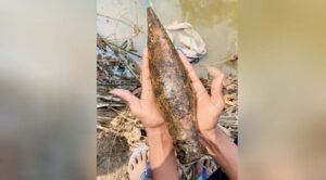 শ্রীমঙ্গলে ড্রেন খননের সময় বেরিয়ে এলো পরিত্যক্ত মর্টার শেল