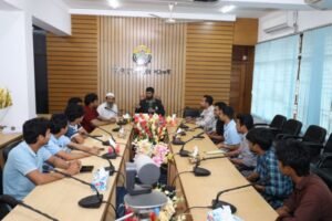 শাবি উপাচার্যের সাথে প্রেসক্লাব নেতৃবৃন্দের সৌজন্য সাক্ষাৎ 