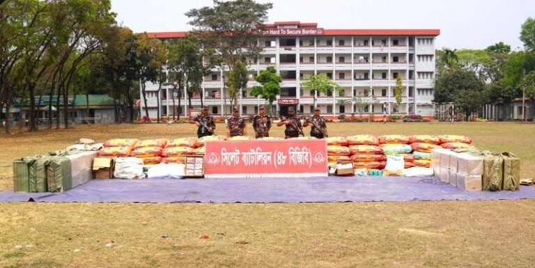 সিলেটে আড়াই কোটি টাকার চোরাচালানী মালামাল আটক