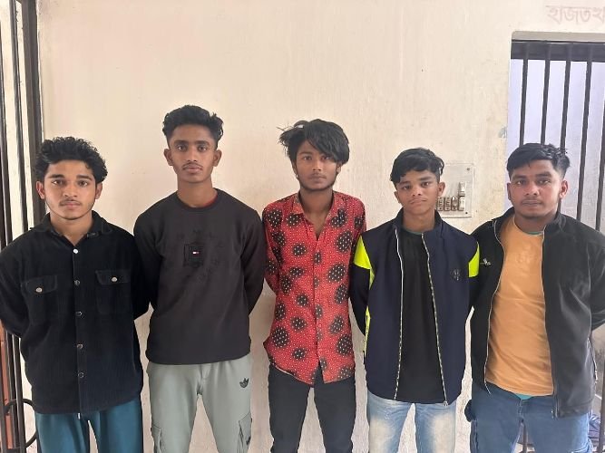 সিলেটে কিশোর গ্যাংয়ের ৫ সক্রিয় সদস্য আটক