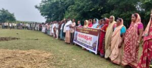 দিরাইয়ে গ্রামবাসীর নিরাপত্তা নিশ্চিতের দাবিতে মানববন্ধন