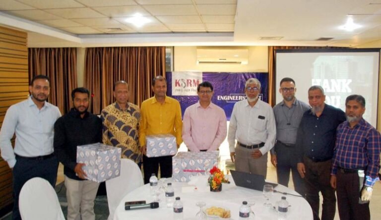 ‘কেএসআরএম’ এর উদ্যোগে সিলেটের নির্মাণশিল্পের ইঞ্জিনিয়ারদের নিয়ে মতবিনিময় সভা অনুষ্ঠিত