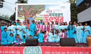 শ্রুতির দিনব্যাপী বর্ষবরণ উৎসবে জনস্রোত