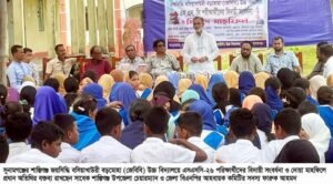 শান্তিগঞ্জে জেবিবি উচ্চ বিদ্যালয়ে এসএসসি পরিক্ষার্থীদের বিদায়ী সংবর্ধনা