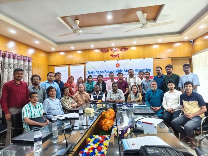 সিলেটে আত্মহত্যা প্রতিরোধে দায়িত্বশীল মিডিয়া রিপোর্টিং বিষয়ে কর্মশালা