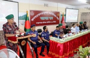 জৈন্তাপুরে বিজিবির বহুমুখী সেবা ও চোরাচালান প্রতিরোধে জনসচেতনতা বিষয়ক সভা