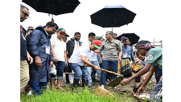সিলেটে বাসিয়া খাল পুনঃখননের উদ্বোধন করলেন প্রধানমন্ত্রী