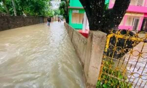 বৃষ্টিতে প্লাবিত শ্রীমঙ্গলের শতাধিক গ্রাম