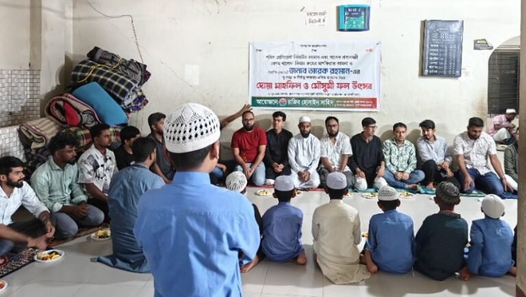 এতিম শিশুদের সাথে জন্মদিন কাটালেন এমসি কলেজ ছাত্রদল নেতা রাজিব