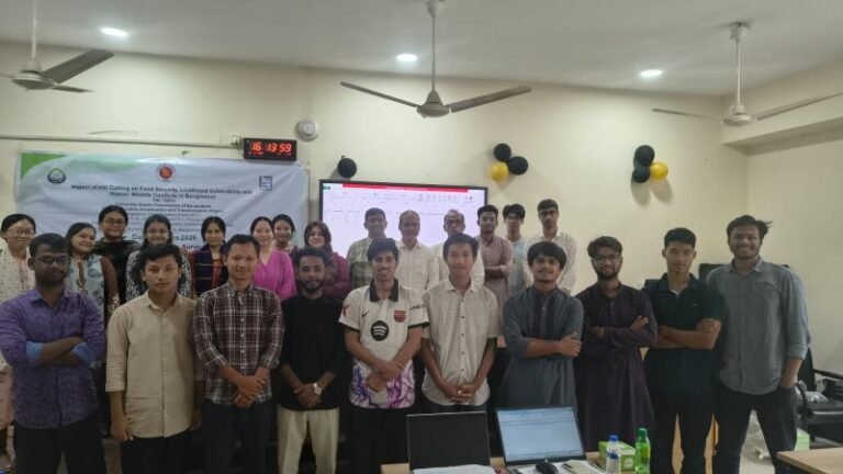 শাবিপ্রবিতে পাহাড় কাটার প্রভাব নিয়ে তথ্য সংগ্রহকারীদের প্রশিক্ষণ কর্মশালা 