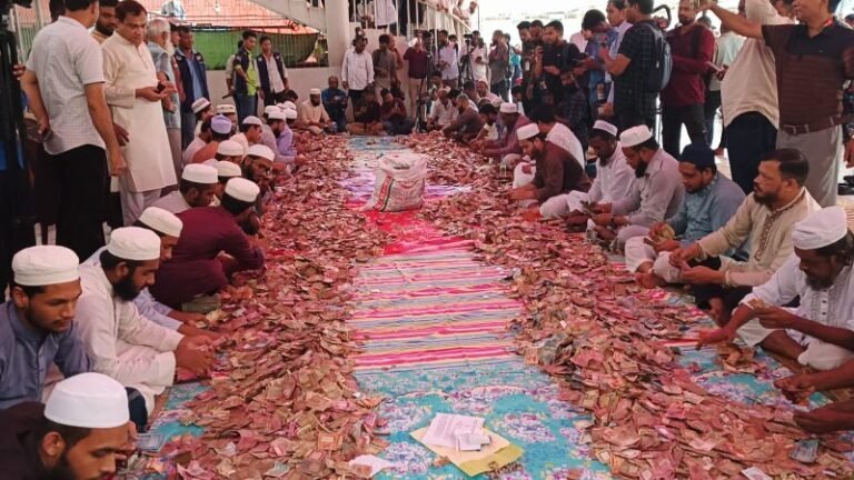 শাহজালাল (র.) মাজারের দানবাক্সে এবার ১৮ দিনে মিলল ৪৭ লাখ টাকা